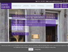 Tablet Screenshot of dovedavies.com